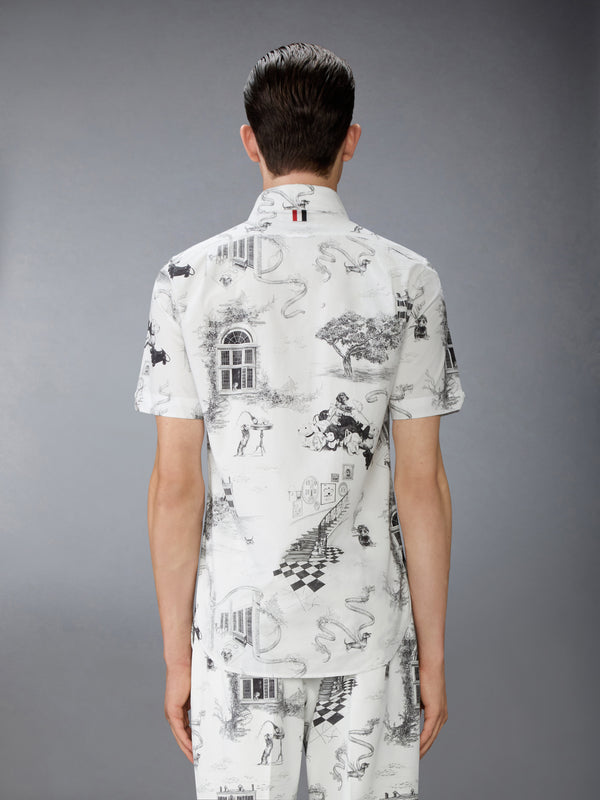 POPLIN HECTOR TOILE SHORT SLEEVE SHIRT - image 3