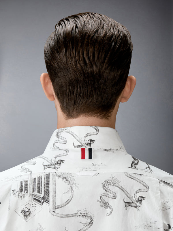 POPLIN HECTOR TOILE SHORT SLEEVE SHIRT - image 6