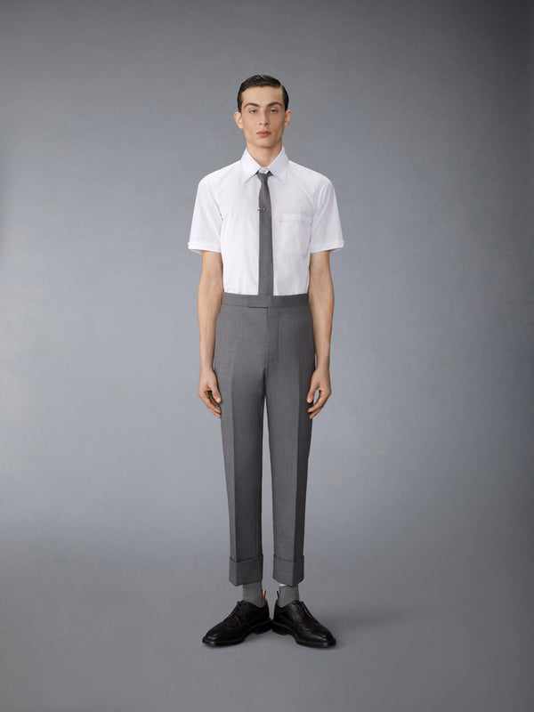 SOLID POPLIN CONTRAST TOPSTITCH SHORT SLEEVE SHIRT - image 4