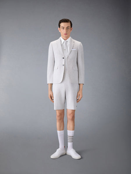 OXFORD GROSGRAIN PLACKET SHORT SLEEVE SHIRT WHITE