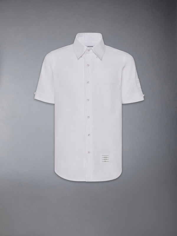 OXFORD SELF TIPPING AND FLAG PATCH SHIRT - featured image