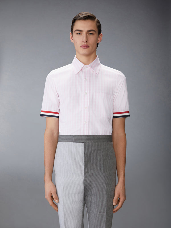 GINGHAM CHECK POPLIN SHORT SLEEVE SHIRT - image 1