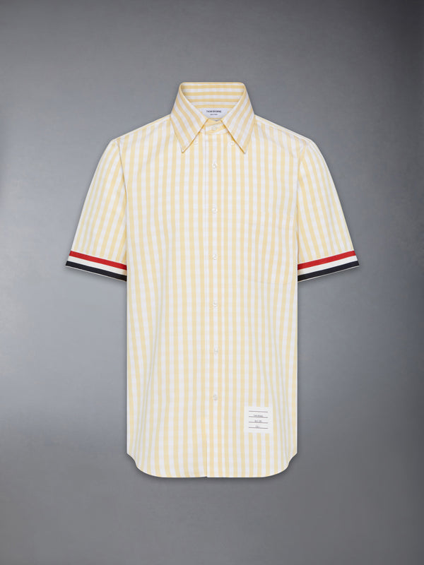 GINGHAM CHECK POPLIN SHORT SLEEVE SHIRT - featured image