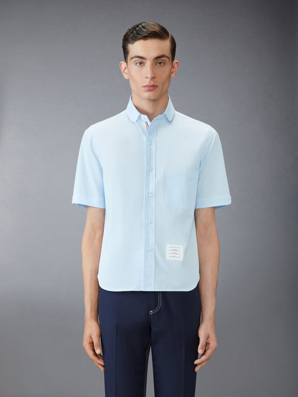 POPLIN ROUND COLLAR SHORT SLEEVE SHIRT - image 2