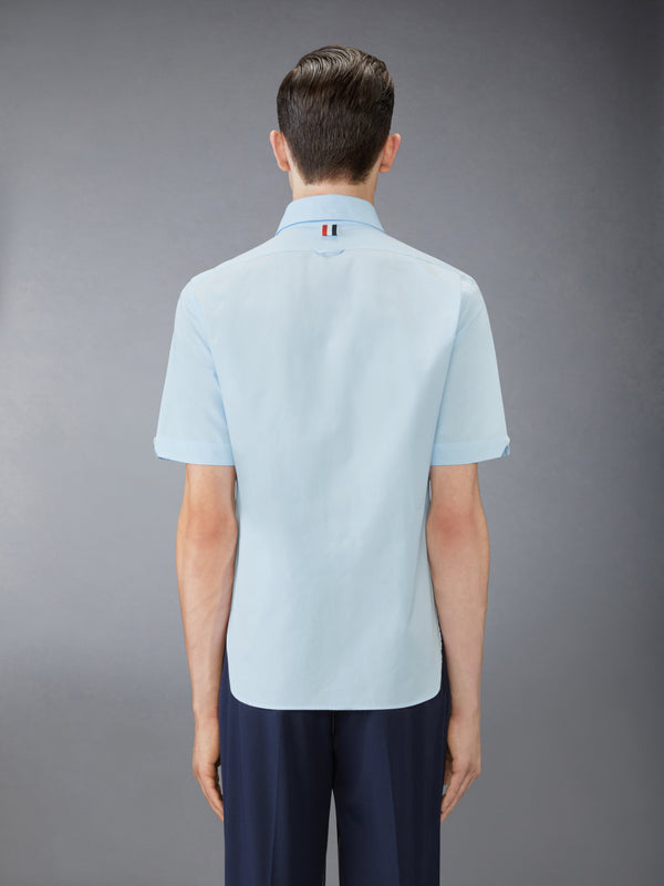 POPLIN ROUND COLLAR SHORT SLEEVE SHIRT - image 3
