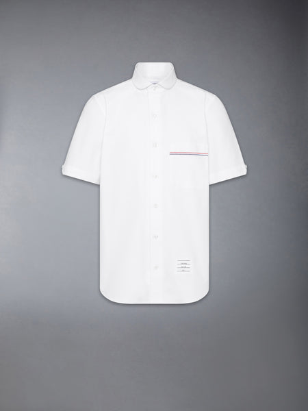 RWB EMBROIDERY SHORT SLEEVE SHIRT WHITE