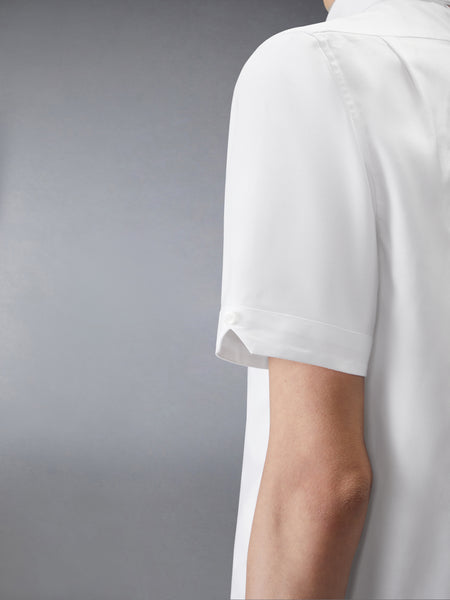 RWB EMBROIDERY SHORT SLEEVE SHIRT WHITE