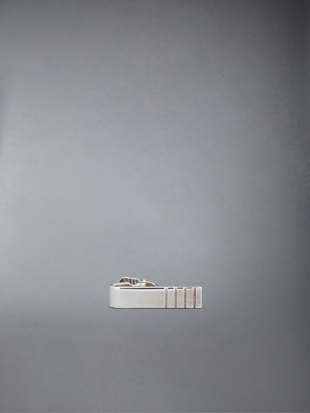 STERLING SILVER SHORT TIE BAR SILVER