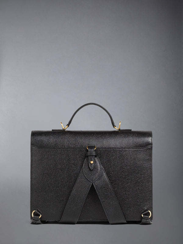 PEBBLE GRAIN DOUBLE SHOULDER STRAP SCHOOL BAG - image 3