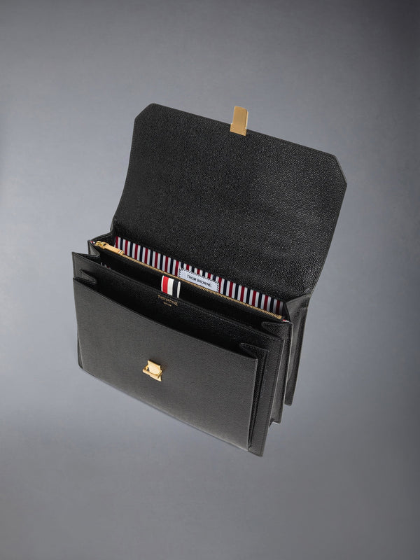 PEBBLE GRAIN DOUBLE SHOULDER STRAP SCHOOL BAG - image 4