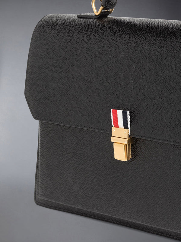 PEBBLE GRAIN DOUBLE SHOULDER STRAP SCHOOL BAG - image 5
