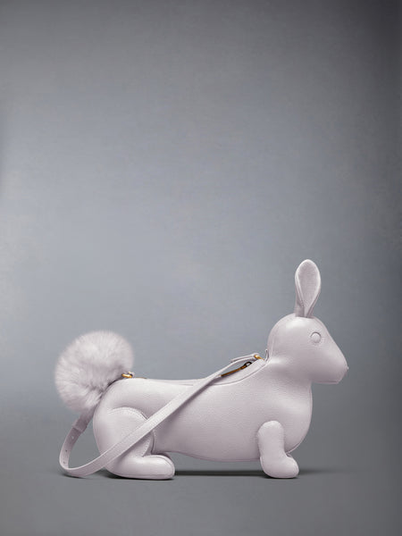 BABY RABBIT BAG IN PEBBLE GRAIN LEATHER LT PINK
