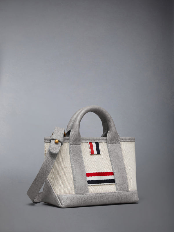 MICRO TOOL TOTE IN SALT AND PEPPER COTTON CANVAS - image 2