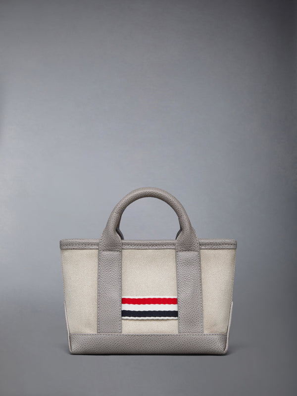 MICRO TOOL TOTE IN SALT AND PEPPER COTTON CANVAS - image 3
