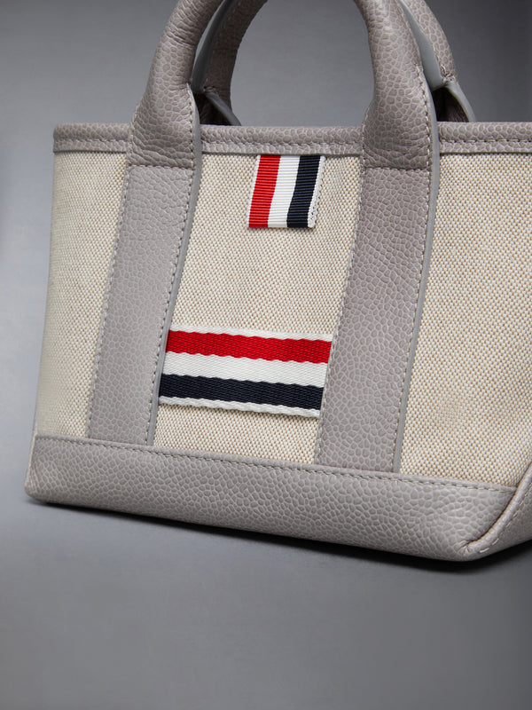 MICRO TOOL TOTE IN SALT AND PEPPER COTTON CANVAS - image 6