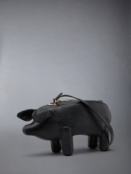 BABY PIG BAG IN PEBBLE GRAIN LEATHER BLACK