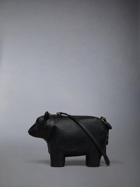 PEBBLE GRAIN BABY BEAR BAG BLACK