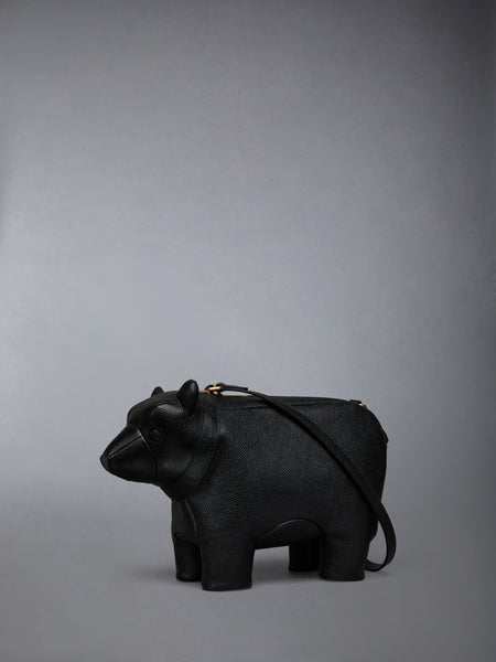 PEBBLE GRAIN BABY BEAR BAG BLACK