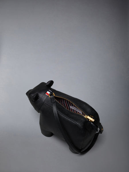 PEBBLE GRAIN BABY BEAR BAG BLACK