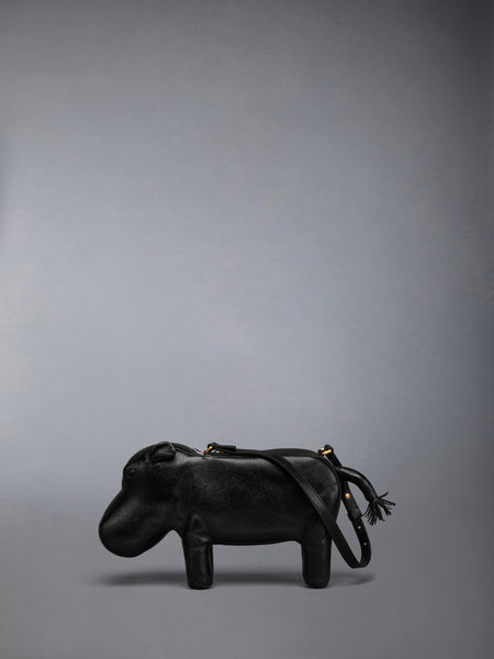 BABY HIPPO BAG IN PEBBLE GRAIN LEATHER BLACK