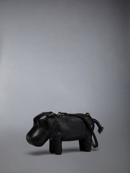 BABY HIPPO BAG IN PEBBLE GRAIN LEATHER BLACK