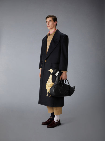 PEBBLE GRAIN GOOSE BAG BLACK