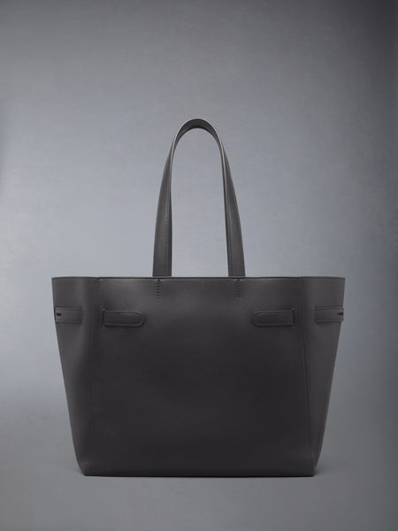 MRS. THOM CABAS BAG IN SOFT CALF LEATHER DARK GREY