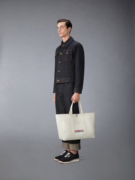 PEBBLE GRAIN HECTOR MEDIUM TOOL TOTE KHAKI