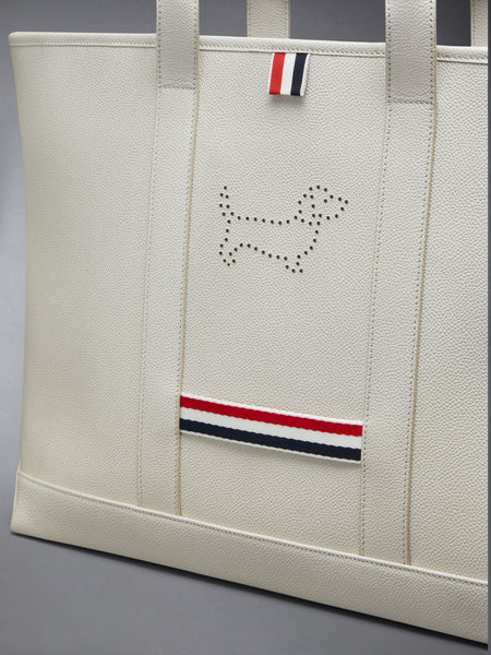 PEBBLE GRAIN HECTOR MEDIUM TOOL TOTE KHAKI