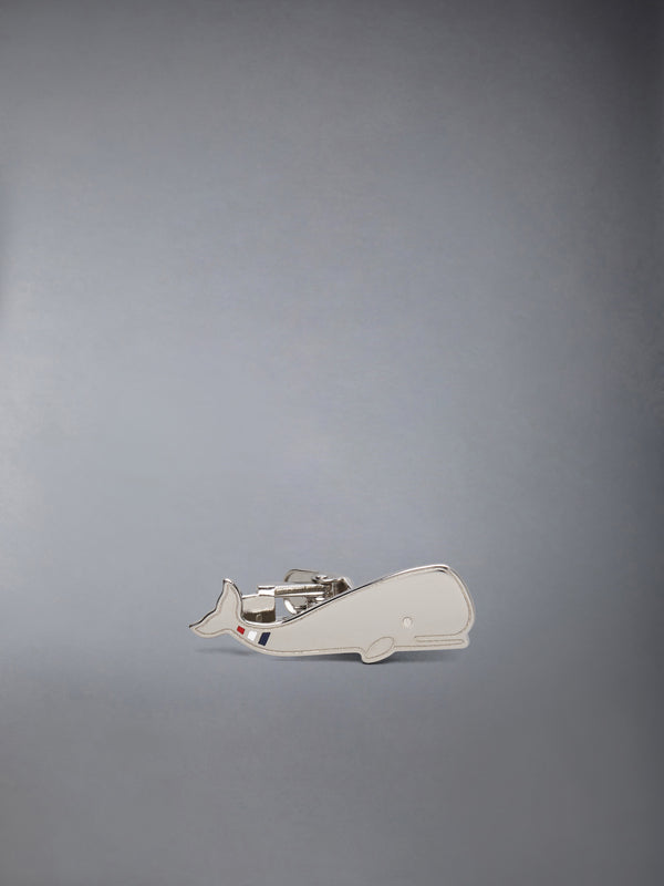STERLING SILVER WHALE TIE BAR - featured image
