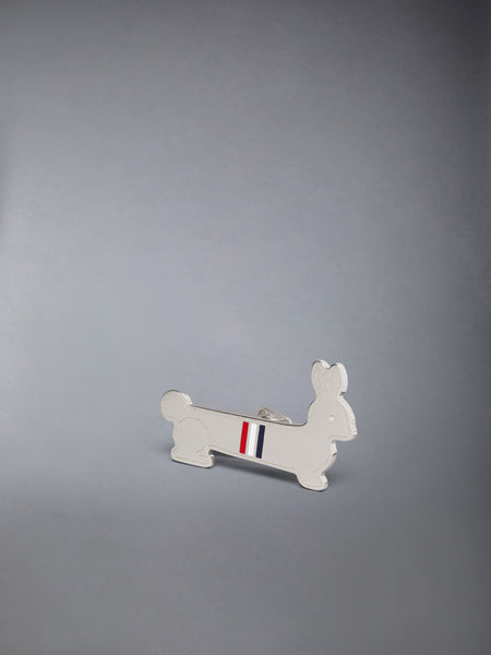 STERLING SILVER RABBIT TIE BAR SILVER