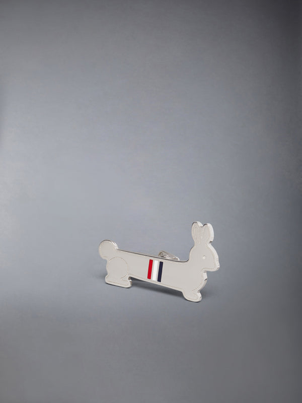 STERLING SILVER RABBIT TIE BAR - image 3