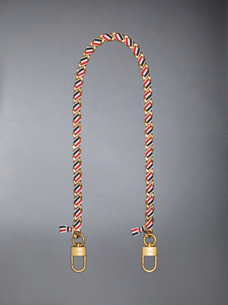 RWB GROSGRAIN CHAIN 63CM LOW LEAD BRUSHED GOLD + GOLD W/ CATAPHORESIS