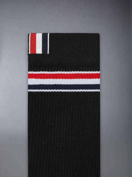 RWB STRIPE ATHLETIC MID CALF SOCKS BLACK