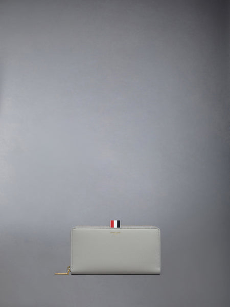 SMOOTH CALF LONG ZIP WALLET MUSLIN