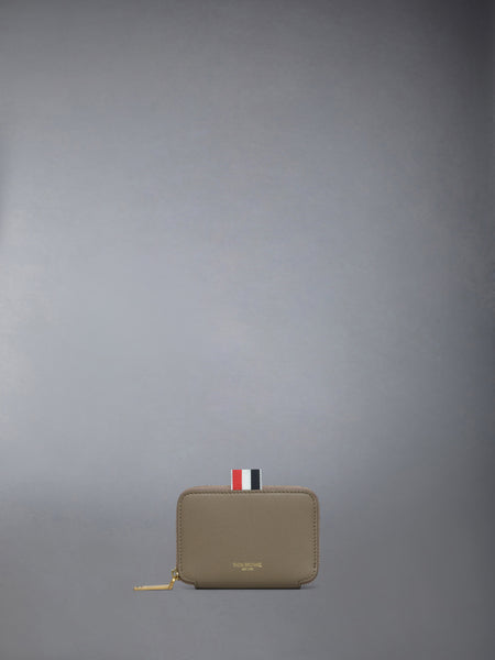 スムースカーフ ジップ カードホルダー ウォームグレー