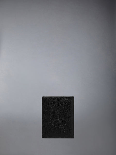 PEBBLE GRAIN HECTOR DOUBLE CARD HOLDER BLACK