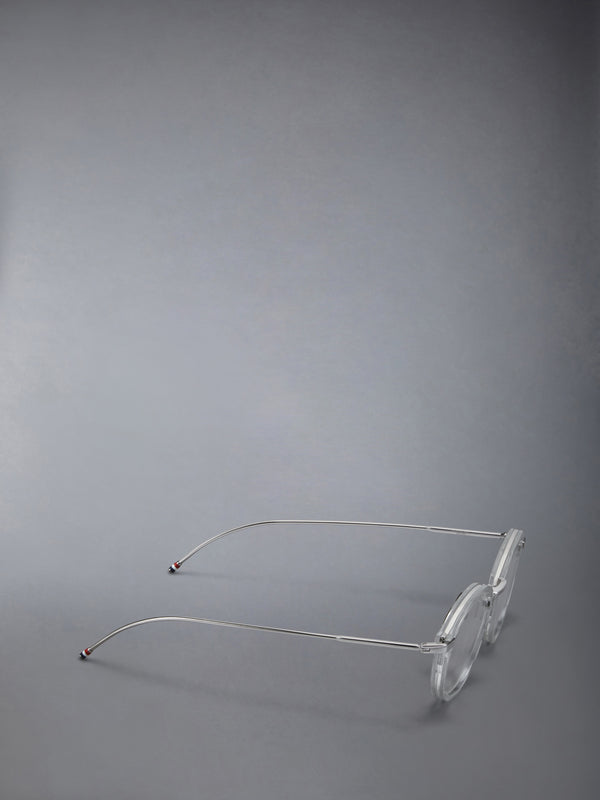ACETATE AND TITANIUM ROUND EYEGLASSES - image 6