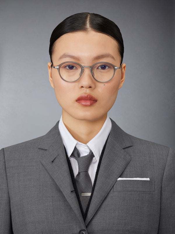 ACETATE AND TITANIUM ROUND EYEGLASSES - image 2