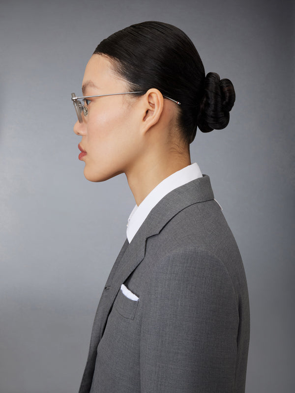 ACETATE AND TITANIUM ROUND EYEGLASSES - image 4