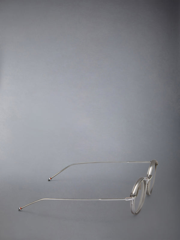 ACETATE AND TITANIUM ROUND EYEGLASSES - image 6