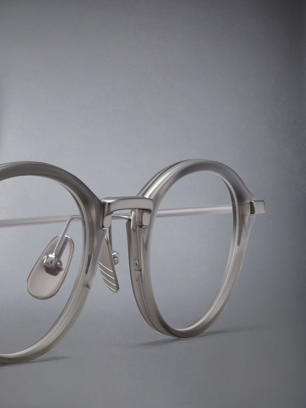ACETATE AND TITANIUM ROUND EYEGLASSES - image 7