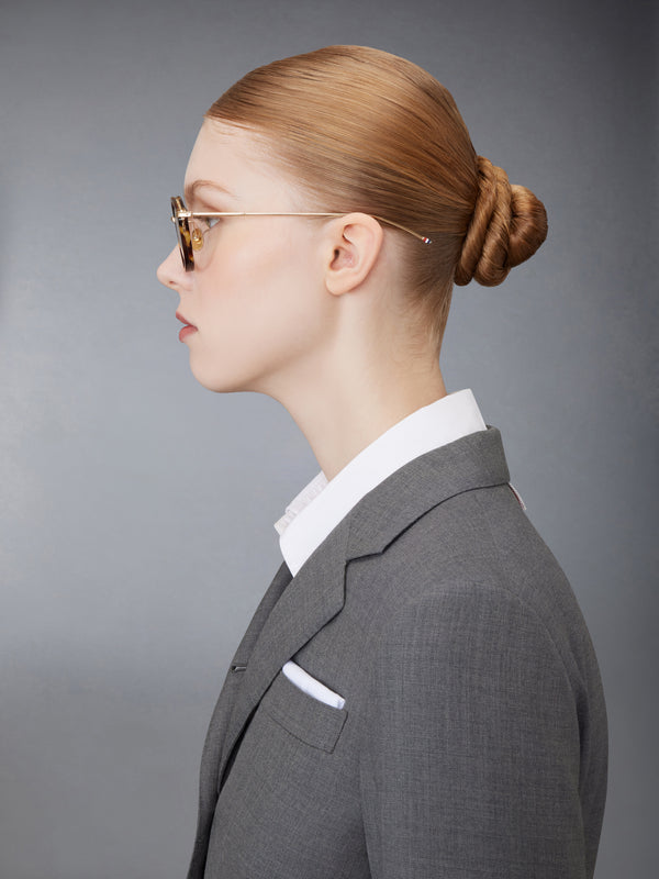 ACETATE AND TITANIUM ROUND EYEGLASSES - image 4