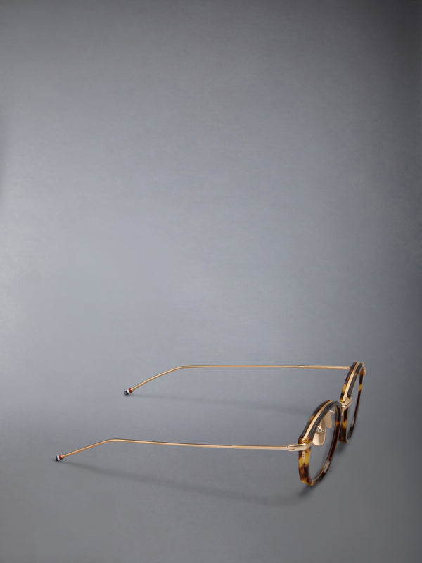ACETATE AND TITANIUM ROUND EYEGLASSES - image 6
