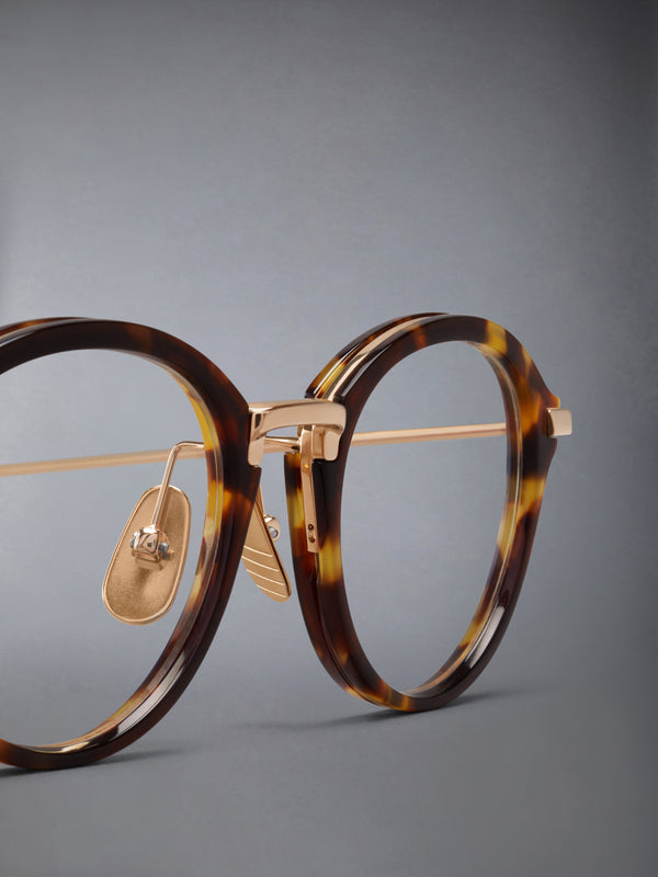 ACETATE AND TITANIUM ROUND EYEGLASSES - image 7