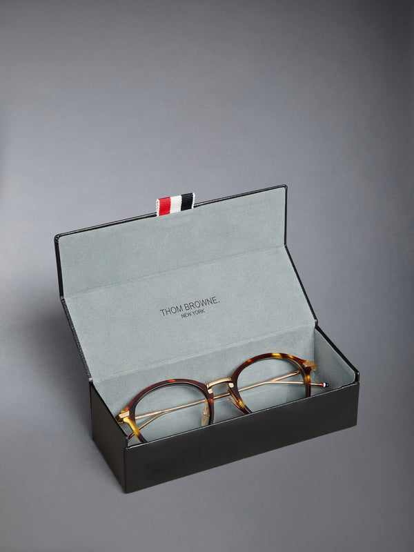 ACETATE AND TITANIUM ROUND EYEGLASSES - image 8