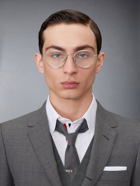 TITANIUM ROUND EYEGLASSES SILVER