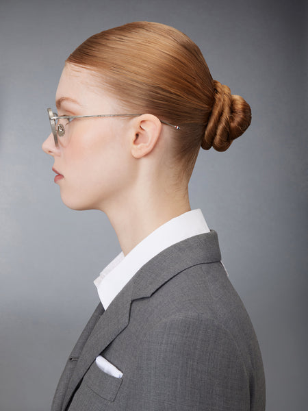 TITANIUM ROUND EYEGLASSES SILVER