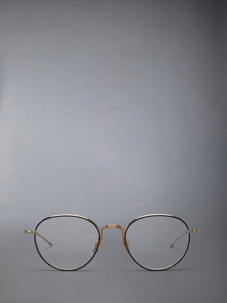 TITANIUM ROUND EYEGLASSES GOLD