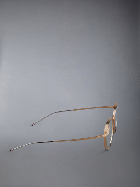 TITANIUM ROUND EYEGLASSES GOLD